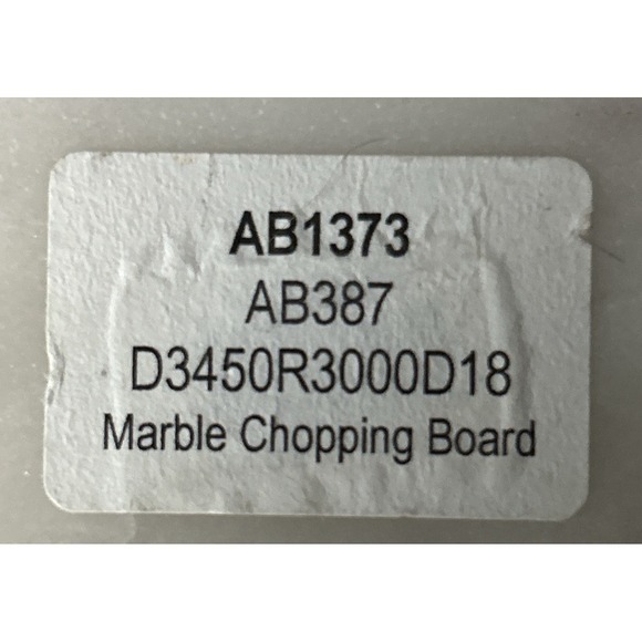 Marble White Cheese Serving Board Paddle Brass Inlay Rope Handle 12" x 9" - Picture 4 of 4